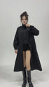 High Neck Wide Long Jacket